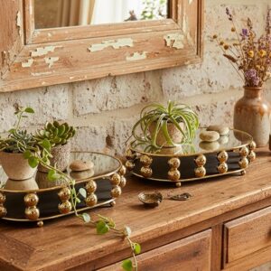 mirrored tray