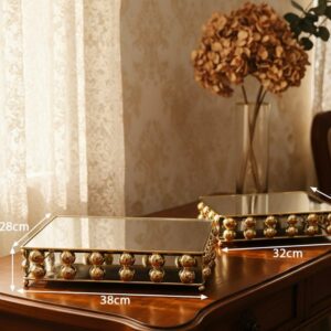 mirrored tray