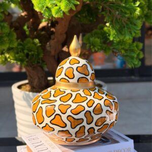 Mustard Speckled Pattern 15 cm – Space Cube