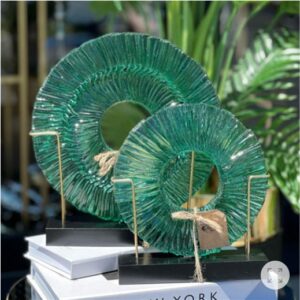 2-Tier Wooden Display Stand – Glass Fusion