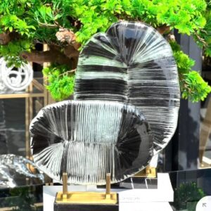 2-Tier Wooden Display Stand – Glass Fusion