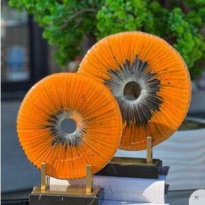 Iris 2-Piece Glass Fusion